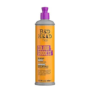 Bed Head by TIGI Colour Goddess Anti-Fade Shampoo, Oil-Infused for Color Treated Hair, 13.53 fl oz