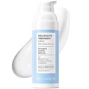 BellamiLuxx Folliculitis Treatment Lotion for Body, Scalp, Face – Helps Reduce Body Acne, Itch, Redness & Bumps with Salicylic Acid & Glycolic Acid – Daily Care for Folliculitis-Prone Skin