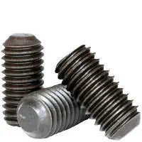 Set Screws, Flat Point, 3/8-16 x 1", Alloy Steel, Hex Socket, (Quantity: 100) Coarse Thread, 3/8 inch Grub/Blind/Allen/Headless Screw, Length: 1 inch