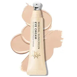 Mineral Sunscreen Eye Cream,3-in-1 Under Eye Cream,SPF 35-01 Light