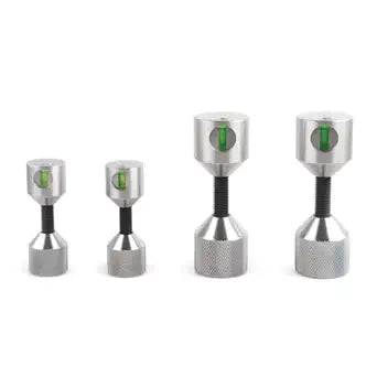 Flange Two Hole Pins 1-1/8 & 1-5/8 Detachable Flange Double Hole Pins Built-in Level 6061 Stainless Steel Two Hole Alignment Pins 4PCS