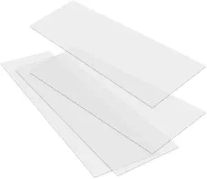 RESILIA Closet Shelf Liner for Wire Shelving Pack of 4, 20" Wide x 4' Long Heavy Duty Waterproof Liners, Clear PVC Covers for Kitchen Pantry, Bathroom Closet, & Cabinet Storage, Made in The USA