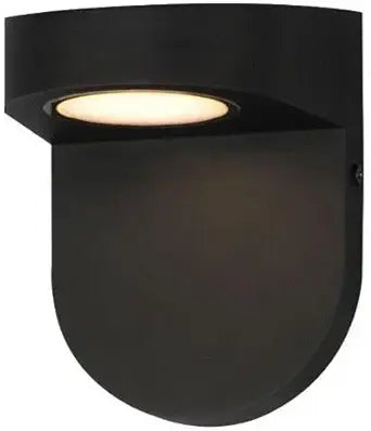 Maxim Lighting Ledge 1-Light Outdoor Wall Light | Black Finish | Glass Shade | Transitional Outdoo Wall Light | Ideal for Porches, Patios & Garages | Dimmable Wet Rated | 86198BK