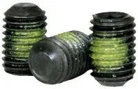 Nylon Patch Socket Set Screw Flat Point, 1/4-20 x 5/8", Alloy Steel, Black Oxide, Hex Socket (Quantity: 100) Coarse Thread, Thread Diamater: 1/4 inch x Length: 5/8 inch