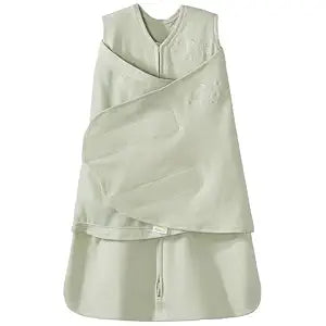 HALO 100% Cotton Sleepsack Swaddle, 3-Way Adjustable Wearable Blanket, TOG 1.5, Sage, Small, 3-6 Months