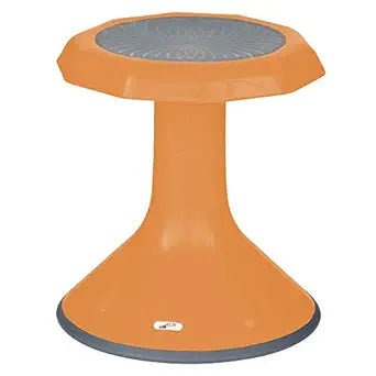 ECR4Kids ACE Active Core Engagement Wobble Stool, 15-Inch Seat Height, Flexible Seating, Orange
