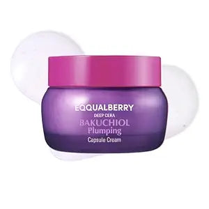 Bakuchiol Plumping Capsule Cream ��� Retinol Alternative Moisturizer for Firming and Pore Care with 99% Pure Bakuchiol, 5 Types of Collagen & Ceramide Complex, 1.69 fl.oz / 50ml