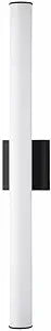 Maxim Lighting Rail 30" Bath Vanity Light | Black Aluminum Finish | Transitional Indoor Light Fixture | Ideal for Bathrooms & Powder Rooms | Dimmable Damp Rated | Home Decor Light Fixture | 52103BK