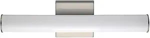 Maxim Lighting Rail 18" Bath Vanity Light | Satin Nickel Aluminum Finish | Transitional Indoor Light Fixture | Ideal for Bathrooms & Powder Rooms | Dimmable Damp Rated | 52100SN