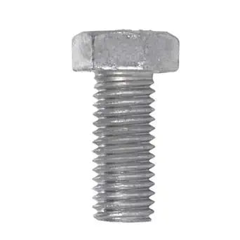 1 x 2 Hex Machine Bolt A307 Grade A Steel (Quantity: 10) Hot Dipped Galvanized Steel, Coarse Thread, Fully Threaded, 1-8 x 2