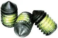 Nylon Patch Socket Set Screws Cone Point, 5/16-18 x 1/2", Alloy Steel, Black Oxide, Hex Socket (Quantity: 100) Coarse Thread, Thread Diamater: 5/16 inch x Length: 1/2 inch