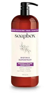 Soapbox Biotin & Super Fruit Conditioner for Volume, 33.8 oz