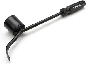 Steelman Hubcap Remover Tool for Auto Mechanics, Heavy-Duty Steel, Large Rubber Hammer Face, Wide Prying Blade, Secure Grip
