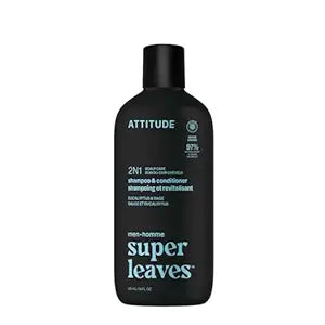 ATTITUDE Men's Shampoo & Conditioner 2-in-1, Scalp Care, 14 Fl Oz