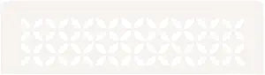 Schluter Rectangular Shelf for Prefabricated Kerdi Board SN/-SNLT Niches - 4mm Thick, Floral Design, Aluminum Material, Matte White Finish - SNS1D5MBW