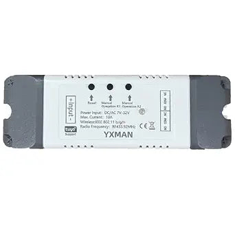 Smart WiFi Wireless Relay Switch Module2 Channel USB 5V or AC/DC 7-32V,Tuya APP Remote Control Bluetooth,Compatible with Alexa Google Home