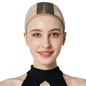 Xiushumyi Lace Wig Cap for Women,Adjustable Wig Grip Cap with Grip Band for Keeping Wigs In Place,Non Slip Caps Make Your Wigs Be Glueless(Nude)