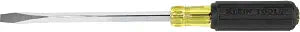 Klein Tools 600-8 Flathead Screwdriver with 3/8-Inch Keystone Tip, Made in USA, 8-Inch Heavy Duty Square Shank