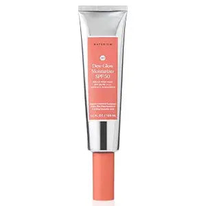Naturium Dew-Glow Moisturizer SPF 50 PA++++ Jumbo, Daily Moisturizing Sunscreen & Face Primer, Skin Protector with Dewy Finish, 3.4 oz