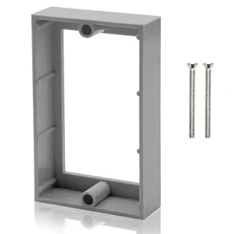HXH Single Gang Receptacle Outlet Box Extender, Gray, 3/4 Inch, 1 Pack