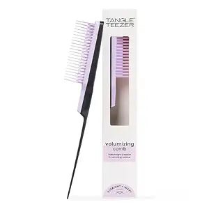 Tangle Teezer Ultimate Volumizer Teasing Comb for All Hair, Lilac & Black