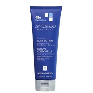 Andalou Naturals Body Lotion, Deep Hydration Lotion for Dry Skin, Ultra-Nourishing Skin Care with Hyaluronic Acid & Ceramides, Body Cream for Softer, More Supple & Glowing Skin, 8 fl oz