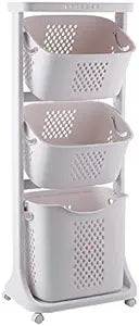Laundry Basket Bathroom Multi-layer Clothes Storage Basket Household, Simple Kitchen Shelf Fruit Stand