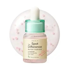 AXIS-Y Spot The Difference Blemish Spot Treatment - 4-Terpineol 2% Niacinamide AHA BHA Soothes Breakouts & Skin Barrier Repair - Vegan Korean Skin Care Face Serum (0.50 fl. oz.)