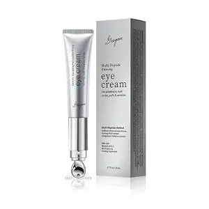 Multi-Peptide & Retinol Eye Cream,Electric Massage Eye Cream With Caffeine,Niacinamide,Vitamin C & for Dark Circles, Puffiness Puffy Bags & Wrinkles ,Anti-Aging Eye Cream for Fine Lines, 0.7 fl.oz