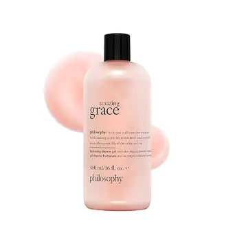 philosophy amazing grace hydrating bath & shower gels - efficiently cleanses, soothes & comforts dry skin - vegan formula