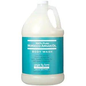 Ginger Lily Farms 100% Pure Morocco Argan Oil Body Wash, 128oz