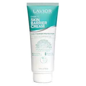 Lavior Diabetic Skin Barrier Cream – Clinically Studied Daily Protection & Hydration for Dry, Rough, Sensitive Skin – Fragrance-Free, Steroid-Free – Feet, Legs, Hands & Body, 3.4 oz