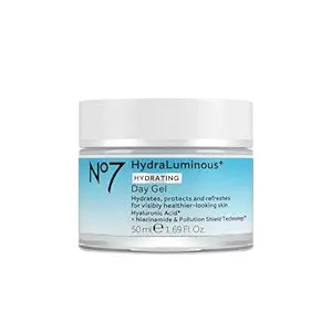No7 HydraLuminous+ Hydrating Day Gel Moisturizer, 1.69 Fl Oz