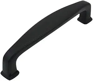Cosmas 10 Pack 4389FB Flat Black Modern Cabinet Hardware Handle Pull - 3" Inch (76mm) Hole Centers