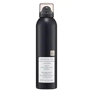 Kristin Ess Dry Heat Protectant Spray - Blow Dry Frizz Control + Shine Enhancing - Anti Humidity Thermal Heat Protectant Spray - Repair + Protect Hair Up to 450 Degrees - Fresh Pear Fragrance (5 oz)