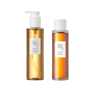 Beauty of Joseon Ginseng Cleansing Oil (210ml, 7.1 fl.oz) with Ginseng Essence Water (150ml, 5.07 fl.oz.), Korean Skincare