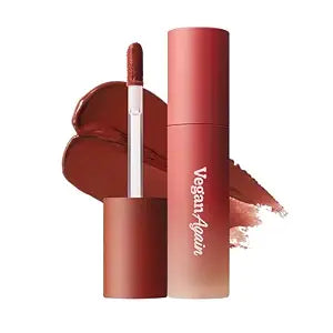 TOUCH IN SOL Vegan Again Blur Core Lip Tint (#Brick Hazel) - Long Lasting, High Pigment Velvet Matte Lip Stain ��� Lightweight Smooth Blur
