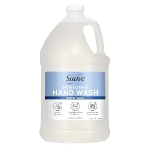 suave+ Antibacterial Bulk Hand Wash Soap, Deeply Clean, 1 gallon