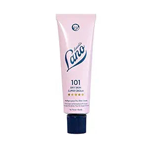 Lanolips 101 Dry Skin Super Cream - Body Cream & Face Moisturizer - Whipped Body Butter for Dry Skin - Triple Lanolin, Sweet Almond Oil, Shea Butter & Vitamin E Infused Body Care (2.02 oz)