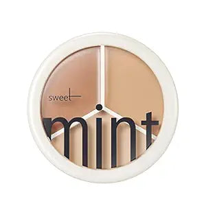 Tri-Color Concealer Make Up Foundation for Dark Skin - Full Coverage Cover Spots Acne Marks Highlight Contours - Waterproof Long Lasting Palette