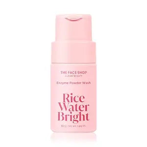 The Face Shop Rice Water Bright Enzyme Powder Wash, Gentle Exfoliating Cleanser with AHAs, Radiant skin, Rice Polish for Face, Korean Skin Care 55g / 1.94 oz