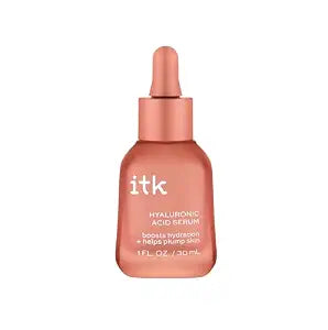 ITK Hyaluronic Acid Serum with Niacinamide & Squalane - Hydration & Plumping Anti-Aging Serum For Face - Deep Moisture Hydrating Face Serum For Sensitive + Dry Skin - Vegan + Cruelty Free, 1 Fl Oz