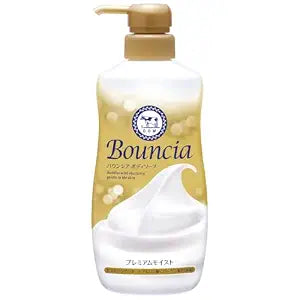 BOUNCIA Cow Brand Body Washes 480ml/16.23 (White Soap/Airy Boquet/Premium Moist) (Premium Moist (480ml))
