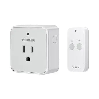 TESSAN Remote Control Outlet, 1 Remote + 1 Outlet