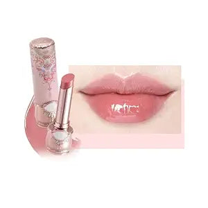 Flower Knows Butterfly Cloud Collar Glossy Lipstick,Hydrating Solid Lip Gloss,Moisturizing Pink Tinted Lip Balm,Long Lasting Lip Gloss in Balm for Girls&Women,(C06 Cardamom)