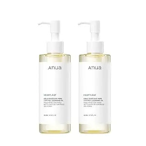 ANUA Heartleaf Pore Control Cleansing Oil, 6.76 fl oz, Pack of 2