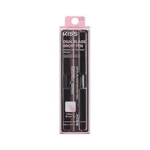 Kiss Dual Blade Brow Pen, Smudge Free, Net Wt. 0.55 mL (0.02 US fl. oz.) ��� Dark