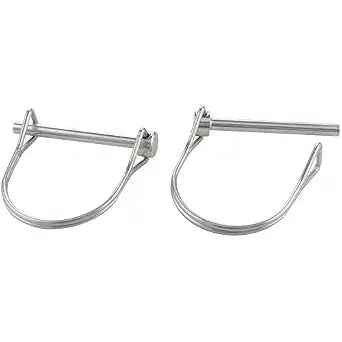 2 Pack Safety Coupler Pin 0.197" x 1.97"(5mm x 50mm), Full Marine Grade 316 Stainless Steel Heavy Duty Shaft Locking Pin