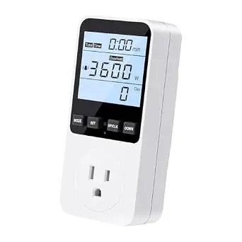 Upgraded Watt Meter, Plug-in Socket Power Meter with LCD Backlight Display Home Electricity Usage Monitor Tests Voltage AMP Kilowatt, Overload Protection, 8 Display Modes, 110V-130V