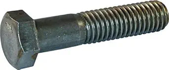 7/16 x 2-1/2" Hex Machine Bolt A307 Grade A Steel (Quantity: 50) Plain Steel, Coarse Thread, Partially Threaded, 7/16-14 x 2-1/2"